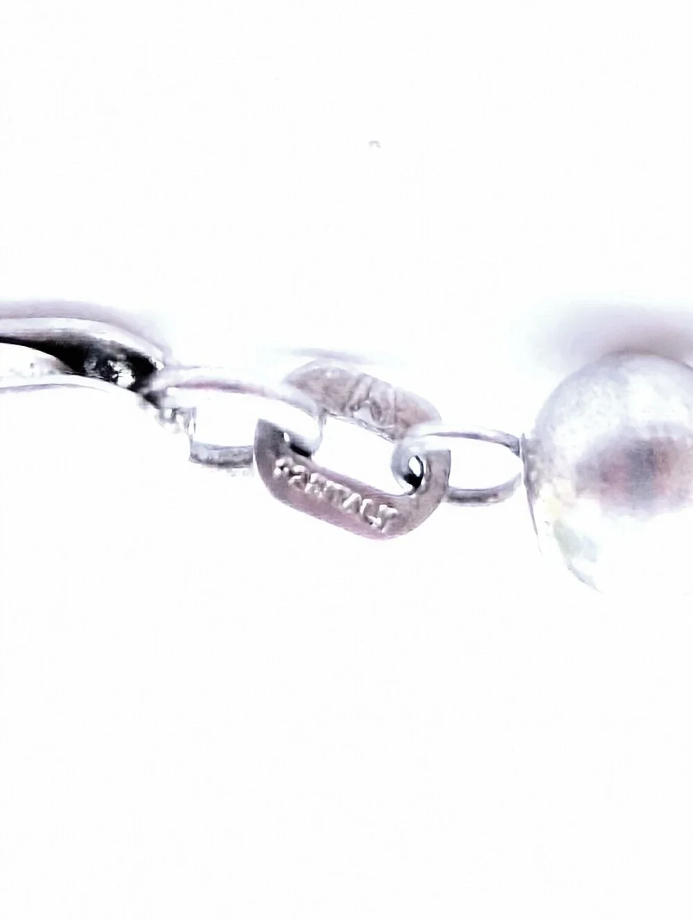 Vintage Unisex Sterling Silver Ball Bead Bracelet Made in Italy